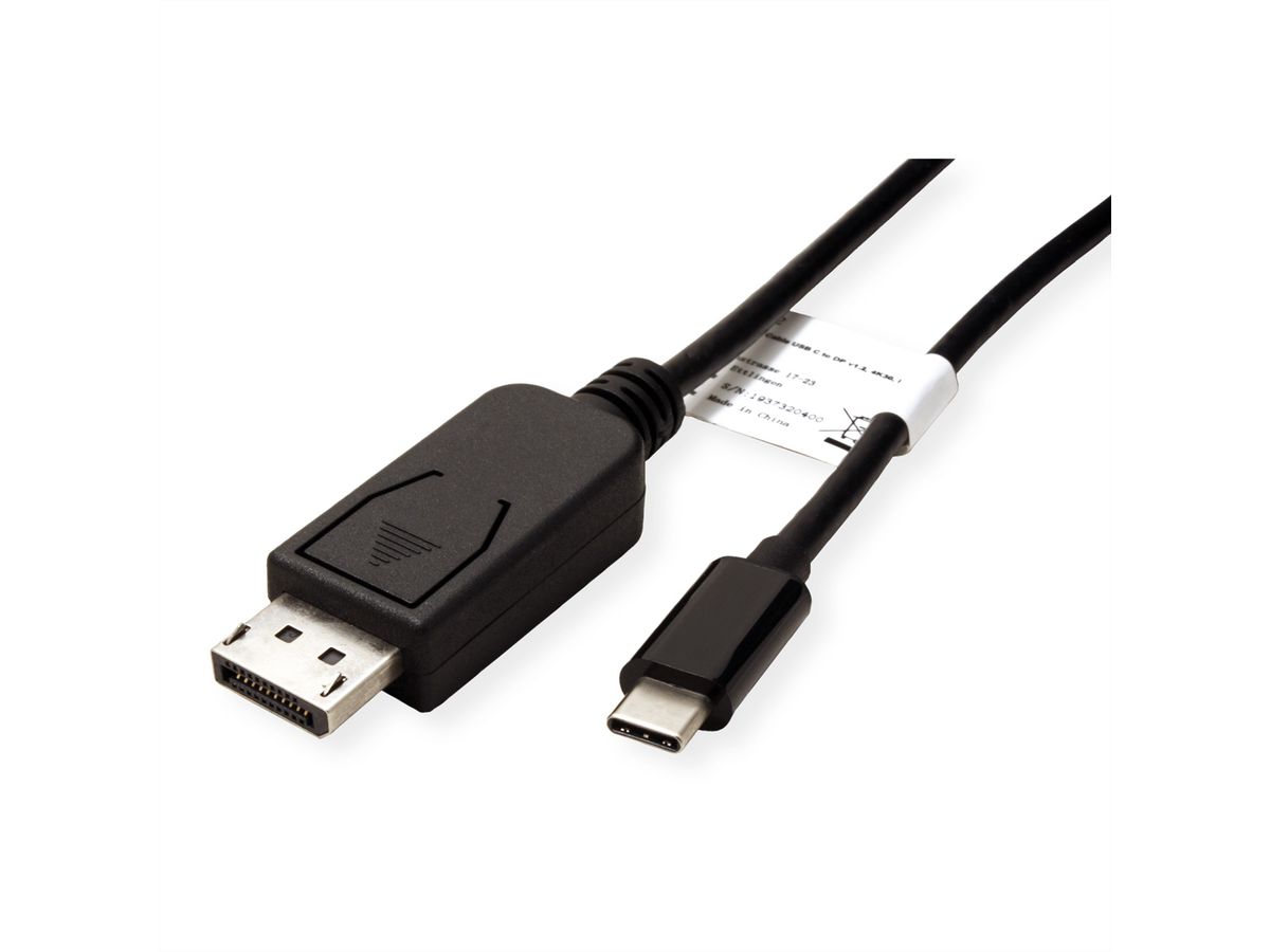 STANDARD Type C - DisplayPort Cable, M/M, 2 m