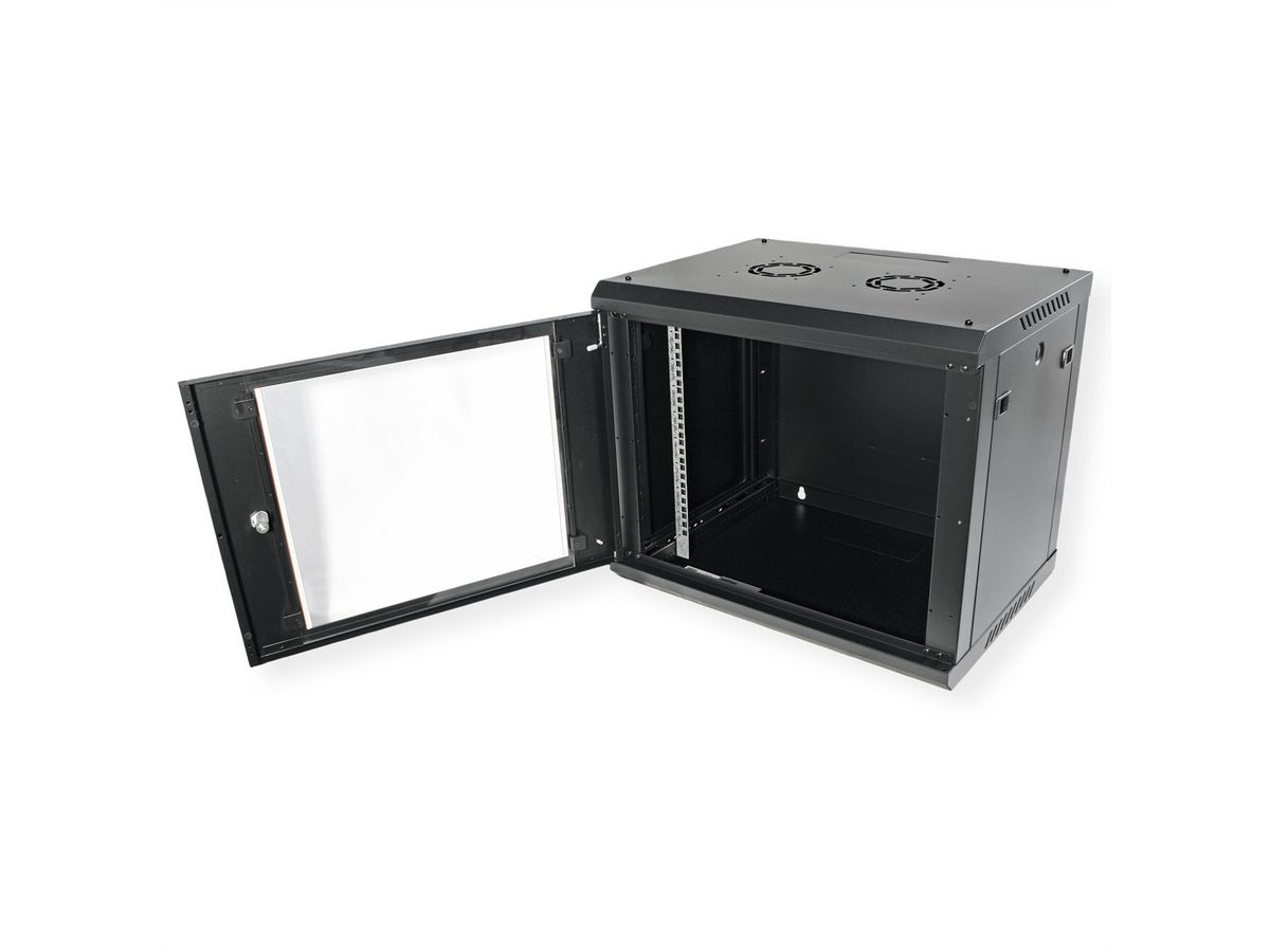 ROLINE 19" Wall Cabinet Basic Plus 9U, 600x450 BxT black