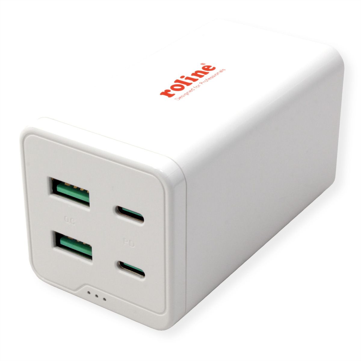 ROLINE USB Charger, 4 Ports (2x USB-C, 2x USB-A QC 3.0), max. 120W