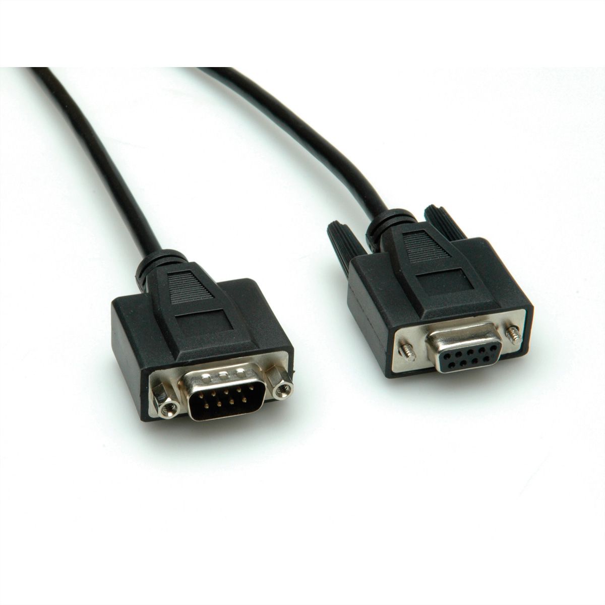 VALUE RS232 Cable, DB9 M - F, 1 m