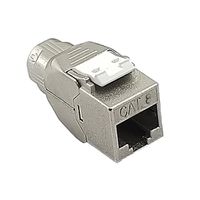 ROLINE Cat. 8.1 (Class I) Keystone, RJ-45, shielded, slim, tool-free, silver
