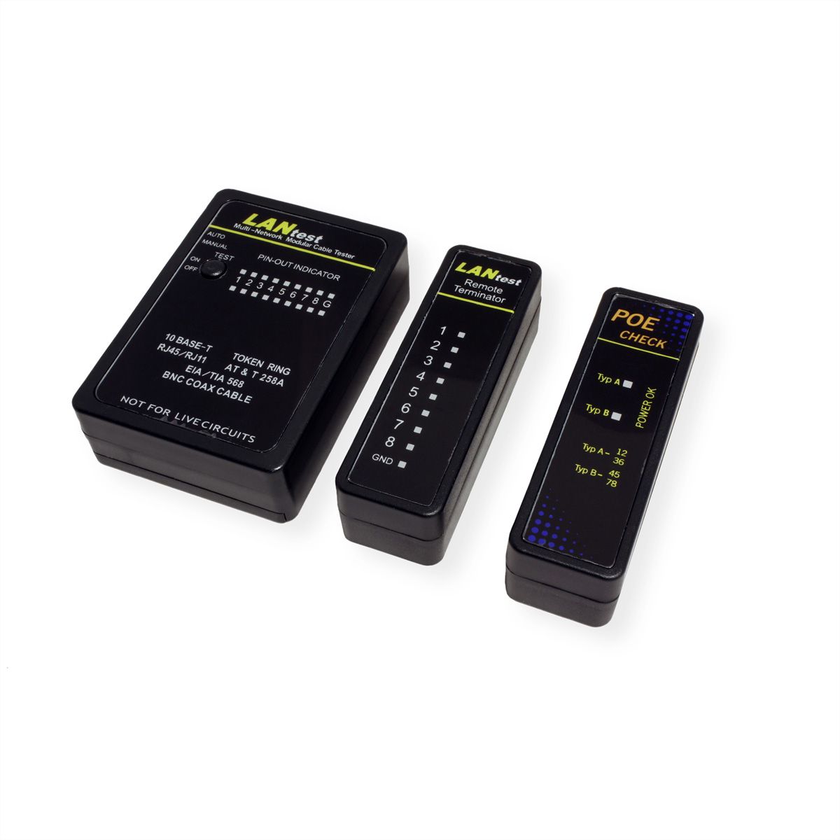 VALUE LANtest Multi-Network Cable + PoE Tester