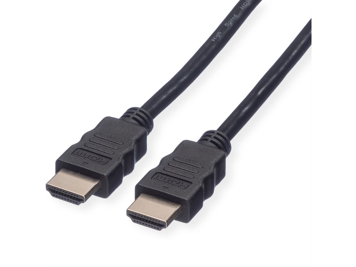 ROLINE HDMI High Speed Cable + Ethernet, M/M, black, 15 m