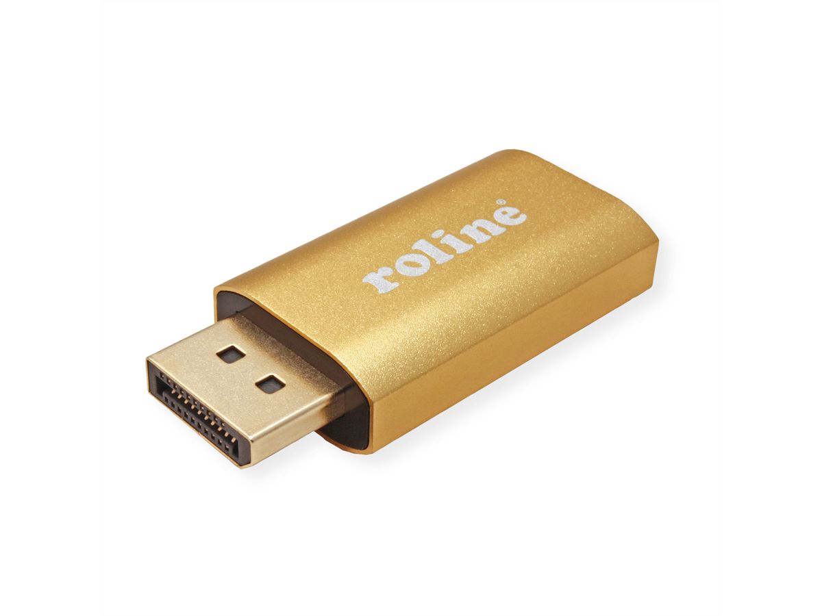 ROLINE GOLD 4K Adapter, active, v1.2, DP-HDMI, M/F