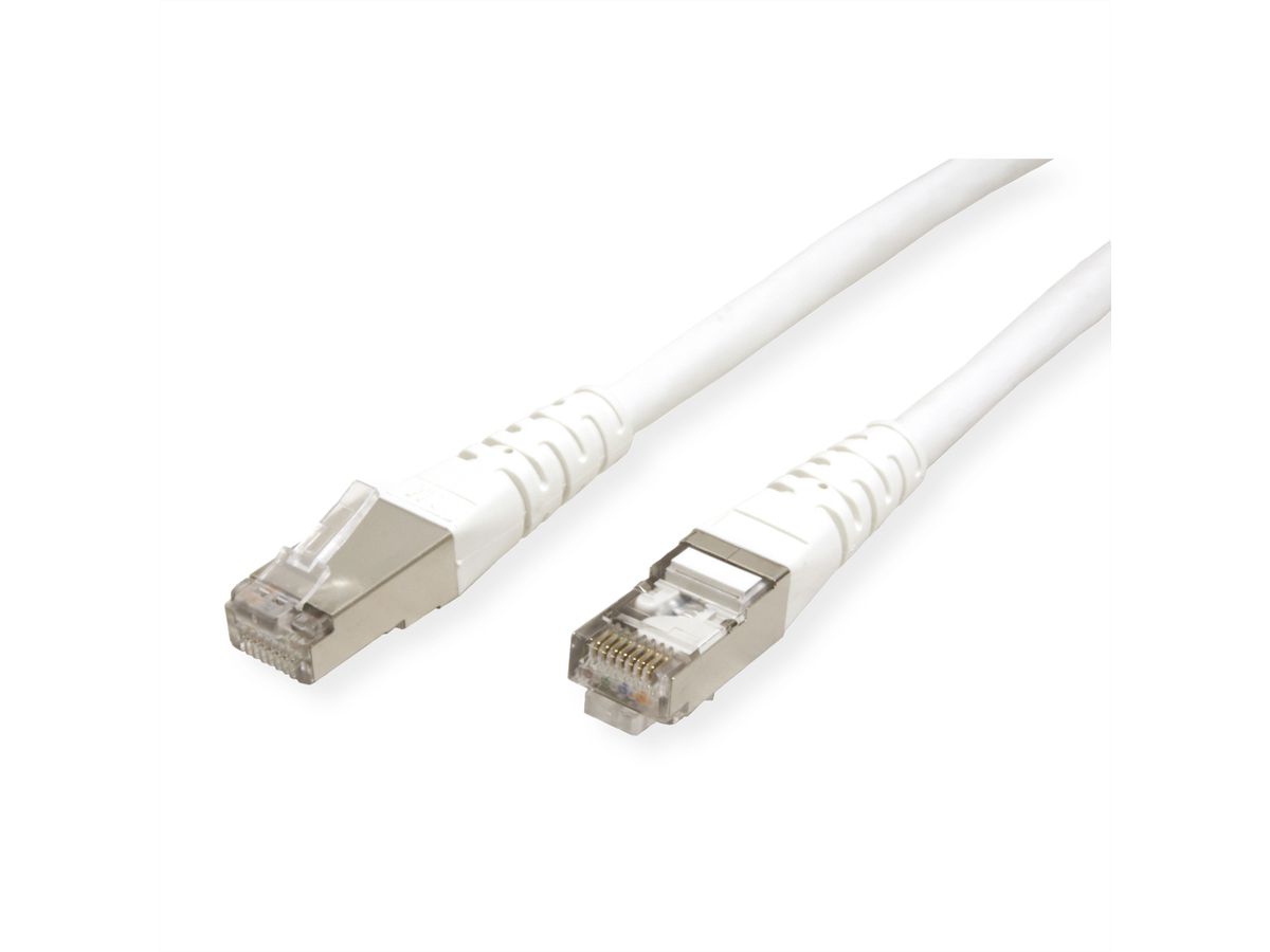 ROLINE S/FTP (PiMF) Patch Cord, Cat.6 (Class E), white, 15 m