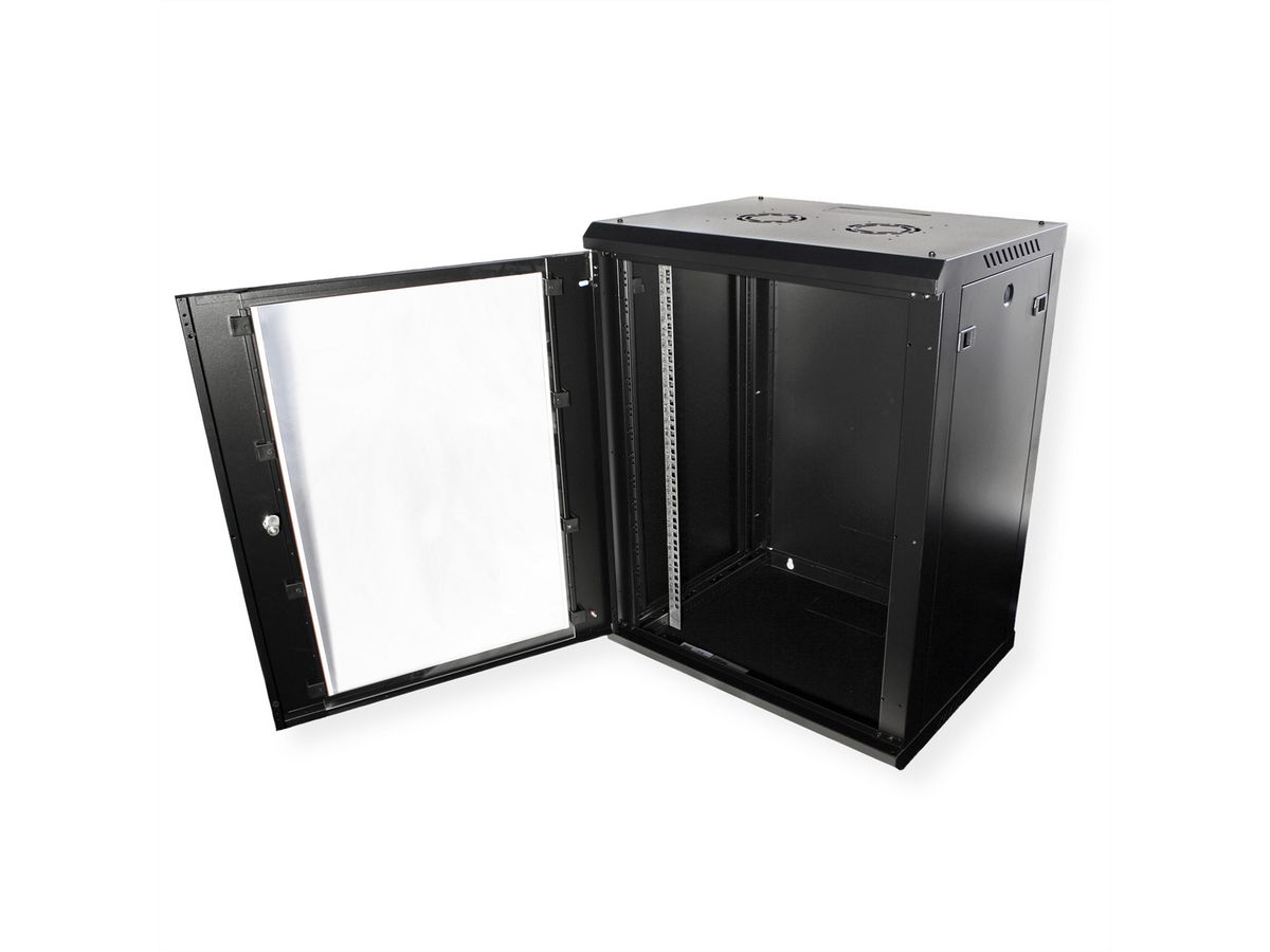 ROLINE 19" Wall Cabinet Basic Plus 15U, 600x450 BxT black