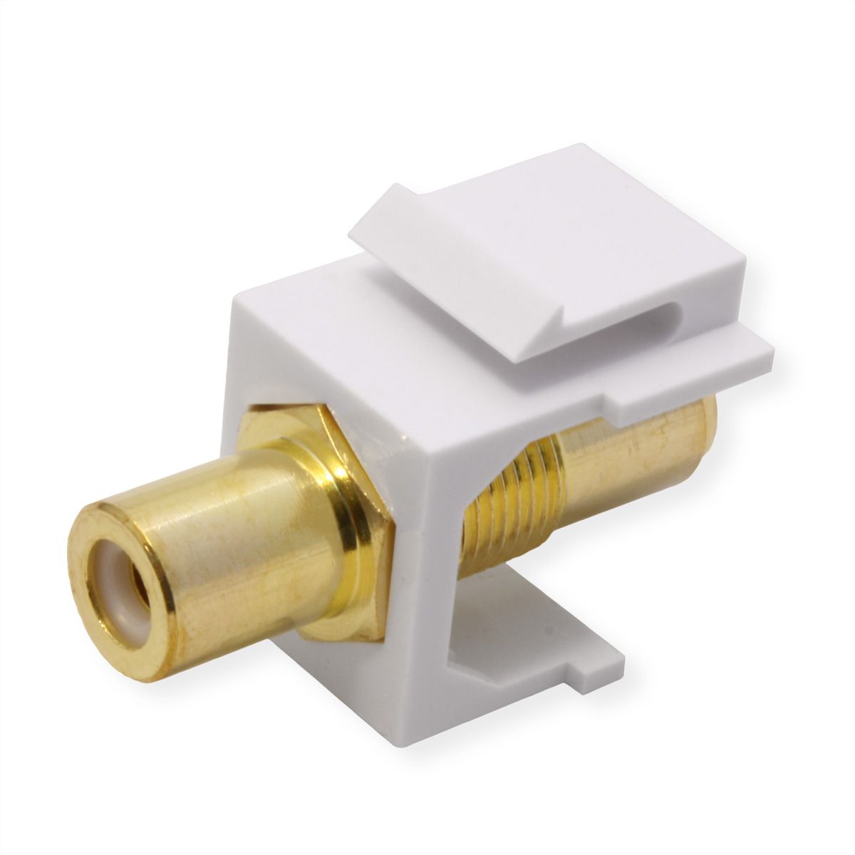 VALUE RCA Keystone Coupler, Plastic, white