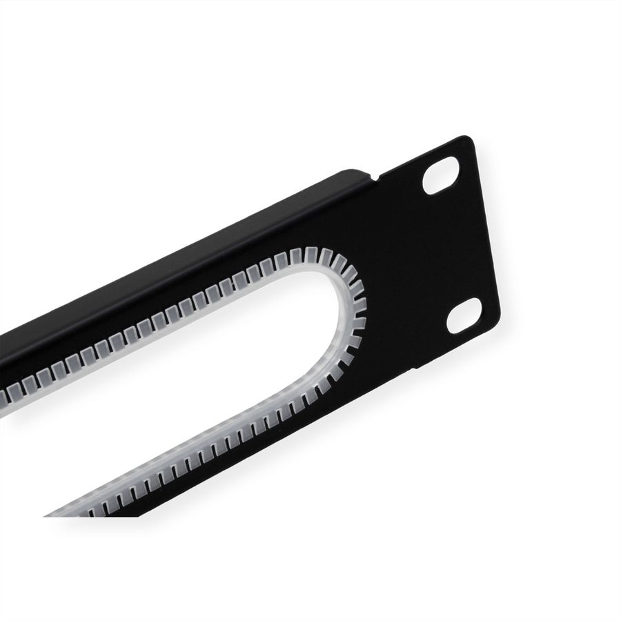 VALUE 19" Cable Entry, 1U, with edge protection, black