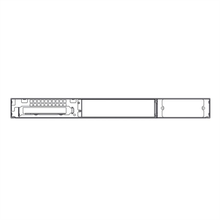 19" Industrial Rack-Mount Server Chassis, 1UH, 1U-K-125L, black