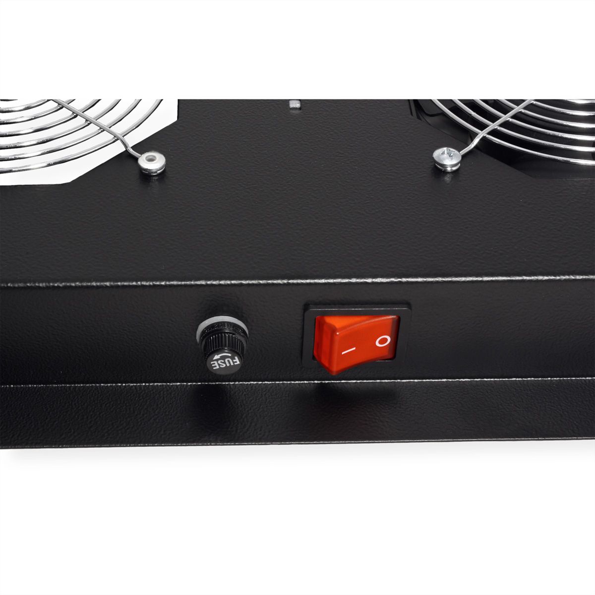 ROLINE 19-inch roof fan unit 2 fans, thermostat, black, black