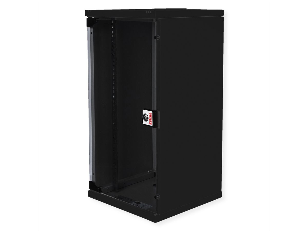 ROLINE 10-inch wall-mounted housing 12 U, 312x300 WxD black
