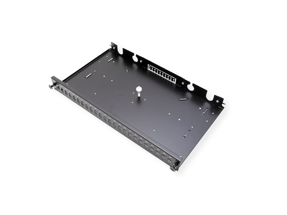 VALUE 19" splice box empty 1U, extendable, 24x SC-DX