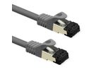VALUE S/FTP Patch Cord Cat.8 (Class I), stranded, LSOH, grey, 1 m
