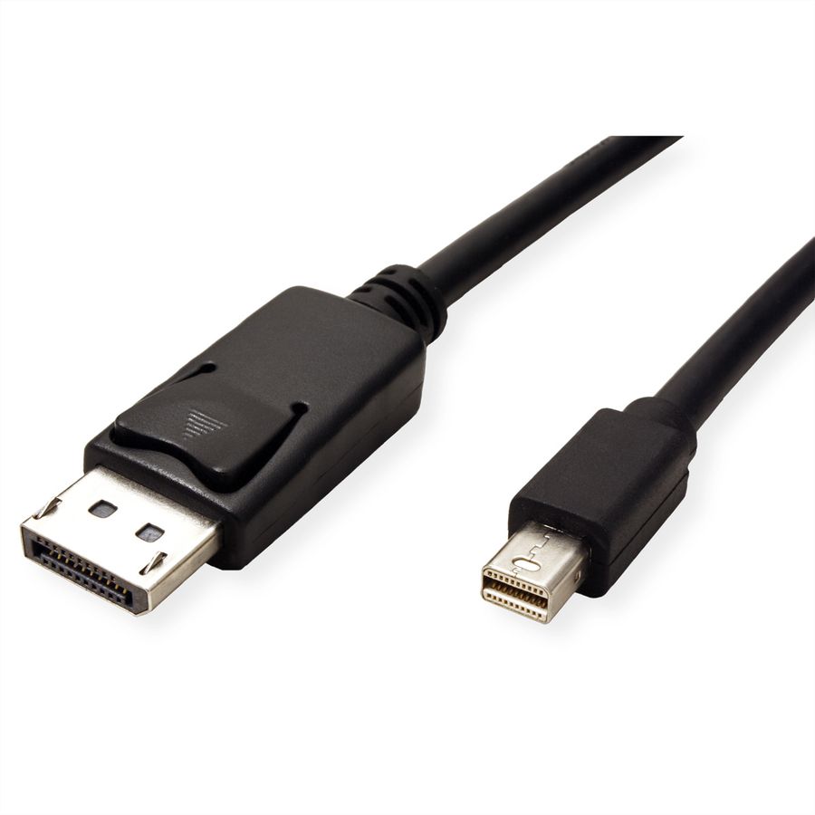 ROLINE GREEN DisplayPort Cable, DP - Mini DP, TPE, M/M, black, 1 m