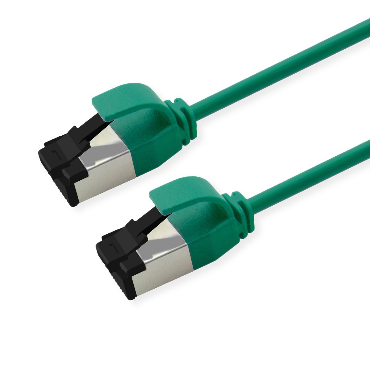 ROLINE U/FTP Patch Cord Cat. 8.1 (Class I), LSOH, SLIM, green, 1 m