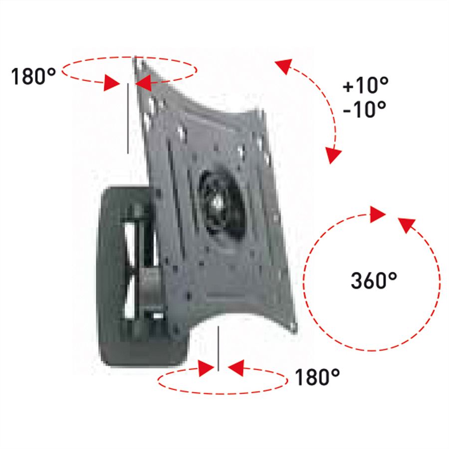 ROLINE LCD Monitor Arm, Wall Mount, 4 Joints