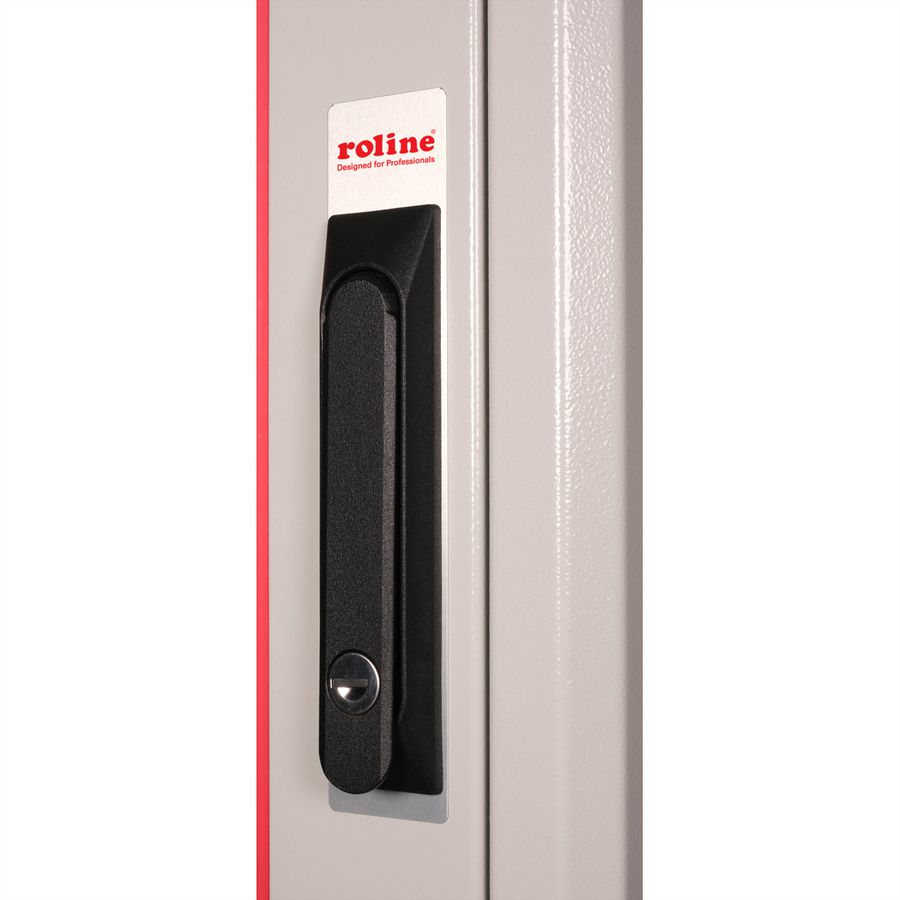 ROLINE 19-inch Network Cabinet Pro 16 U, 600x800 WxD glass door grey