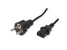 VALUE Power Cable, straight IEC Connector, black, 0.6 m