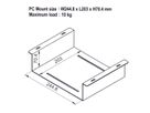 ROLINE Underdesk Mount for KVM/NUC/Mini PC / Thin Clients