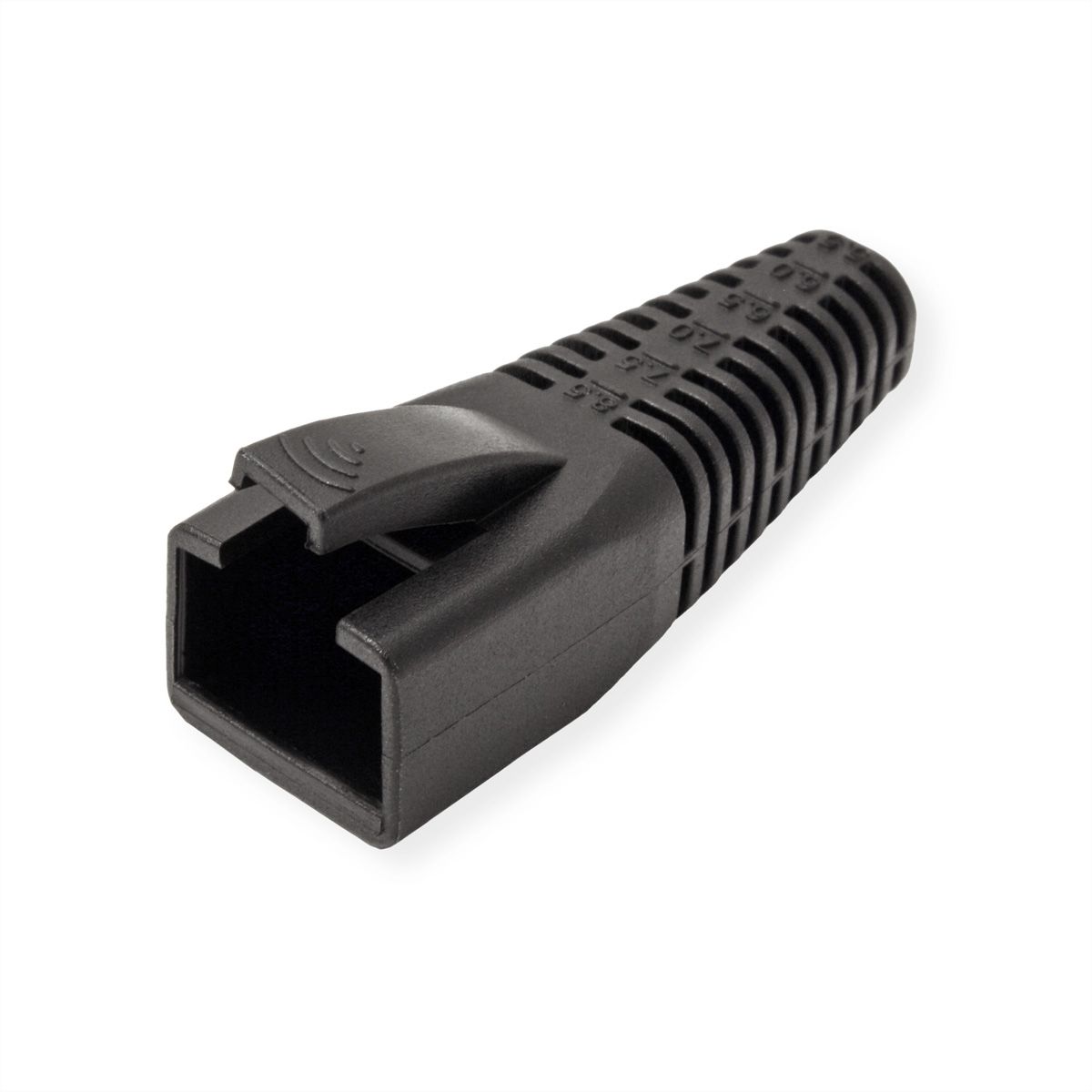 ROLINE Kink Protection Hood for RJ45, cuttable, 10 pcs., black
