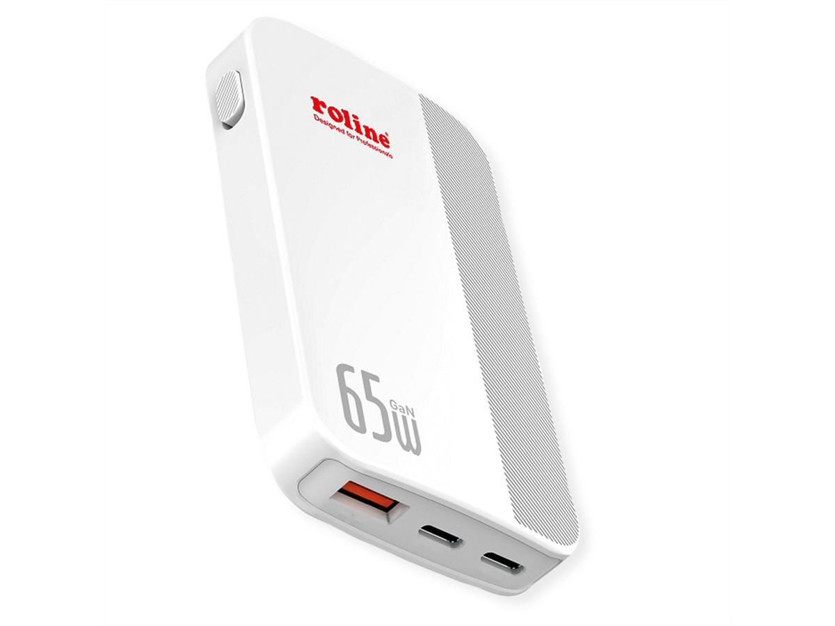 ROLINE Ultra Thin USB Wall Charger, 2x C, 1x A, 65W