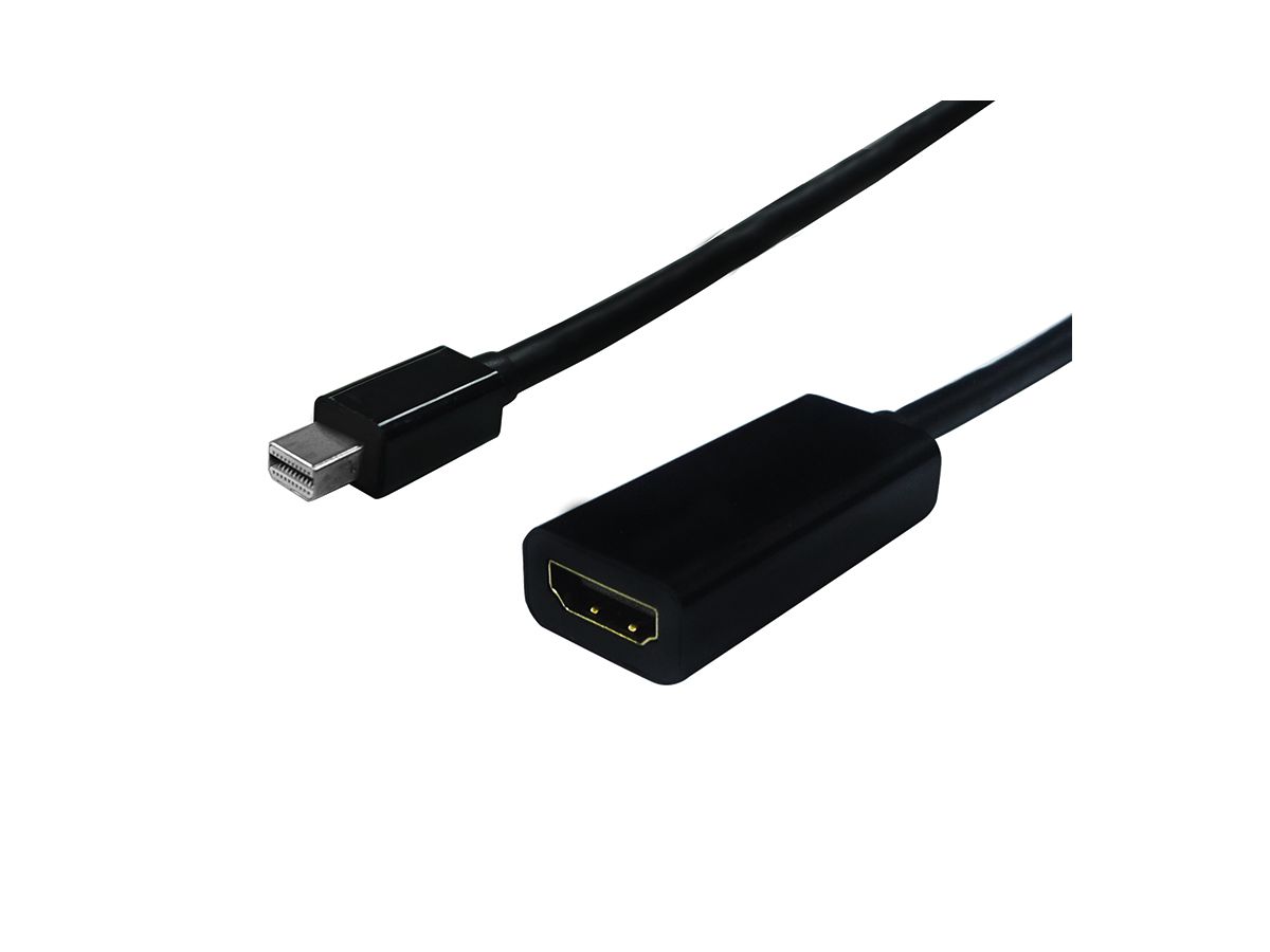 Cableadapter, MiniDP M - HDMI F