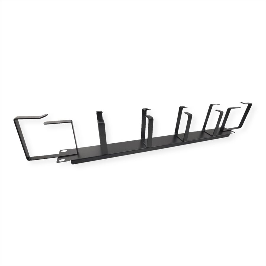 VALUE 19" Cable Management 1U, with 6 Metal Rings (G-Type), black