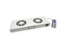 ROLINE 19-inch fan unit 2 fans, Thermostat grey