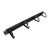 19" Cable Management 1 UH with Brush Seal, 4 Metal rings (G-Type), black