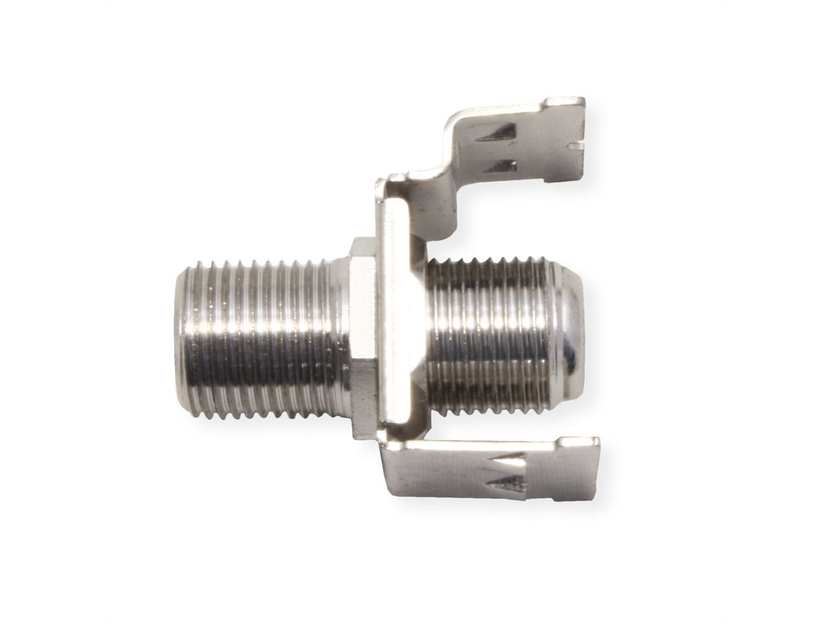 ROLINE F-Type Keystone Coupler, Metal, Shielded