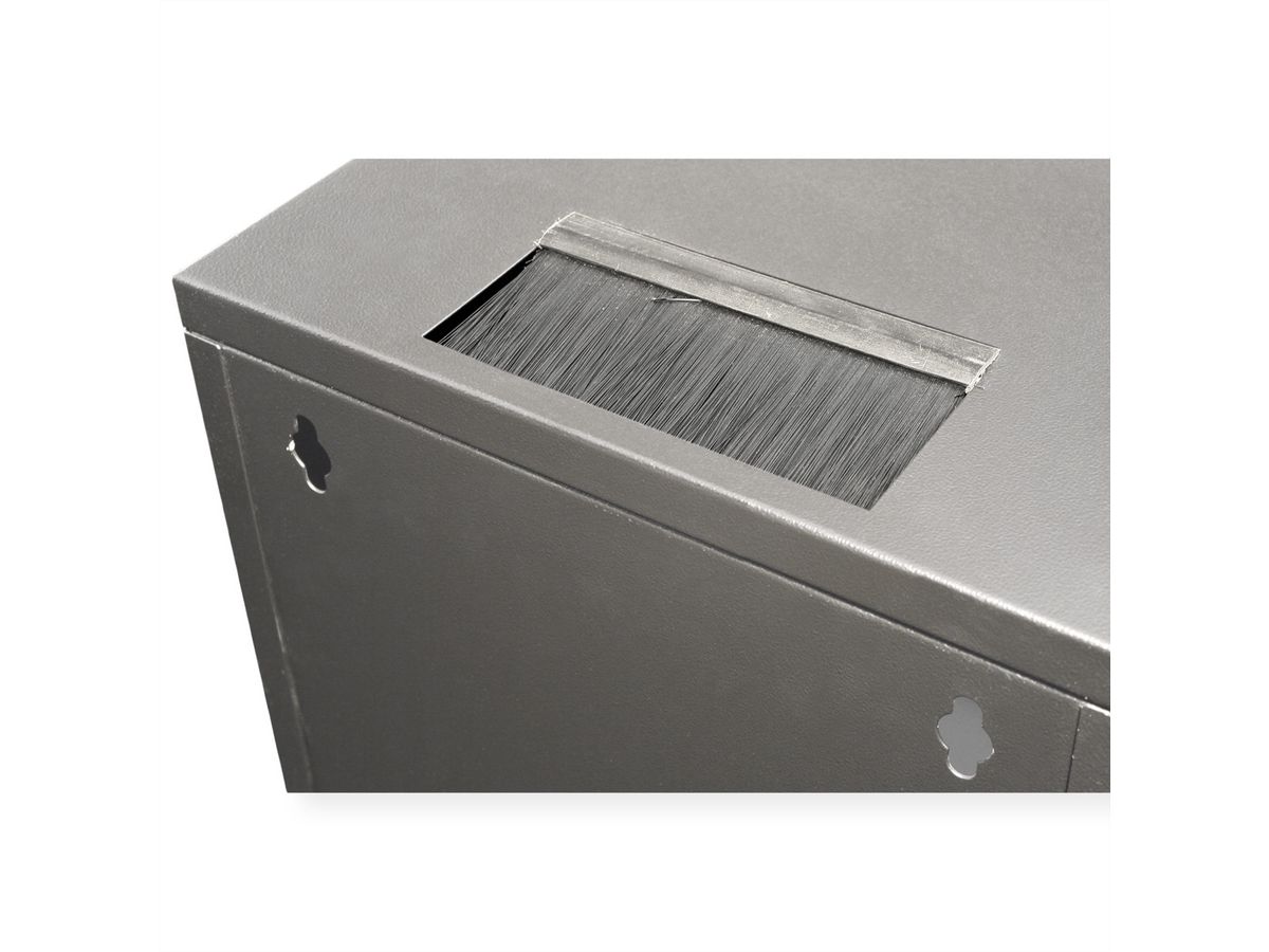 ROLINE 10-inch wall-mounted housing 6 U, 312x300 WxD black