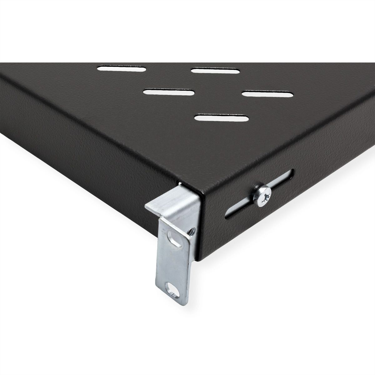 ROLINE 19-inch shelf 1 U, 500 T 50 kg black