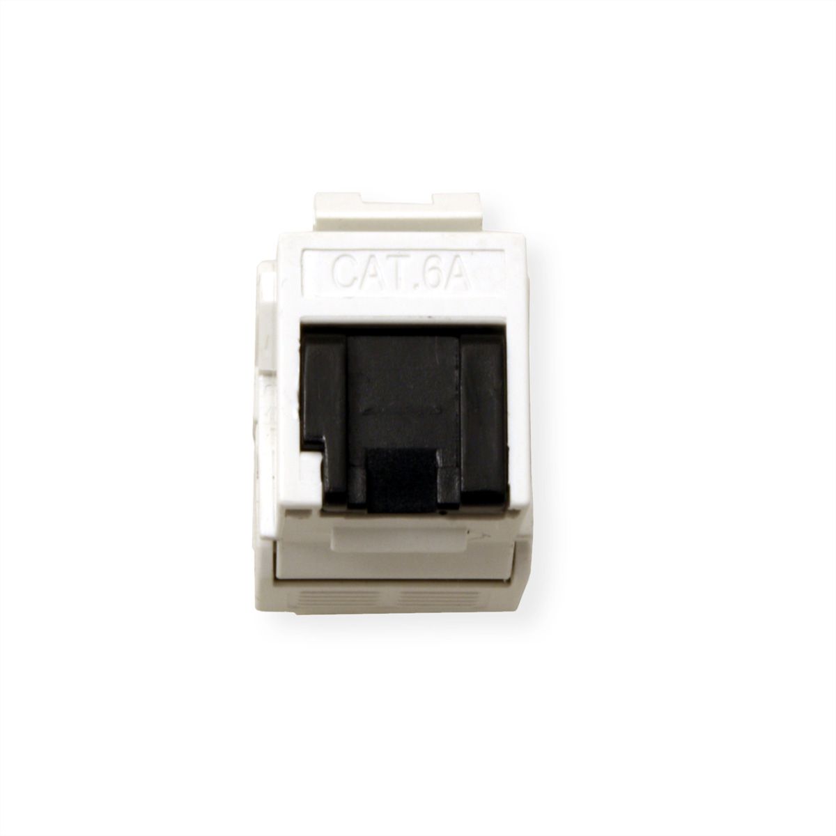 VALUE Cat.6A (Class EA) Keystone, RJ-45, UTP, tool-free, silver, white