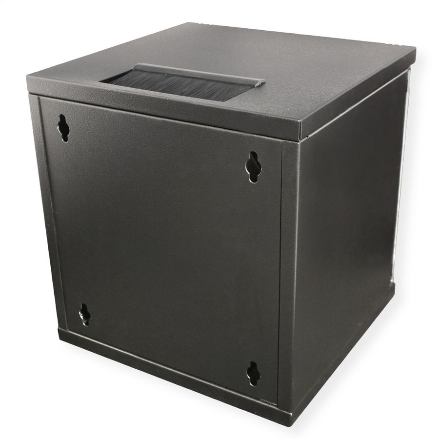 ROLINE 10-inch wall-mounted housing 6 U, 312x300 WxD black