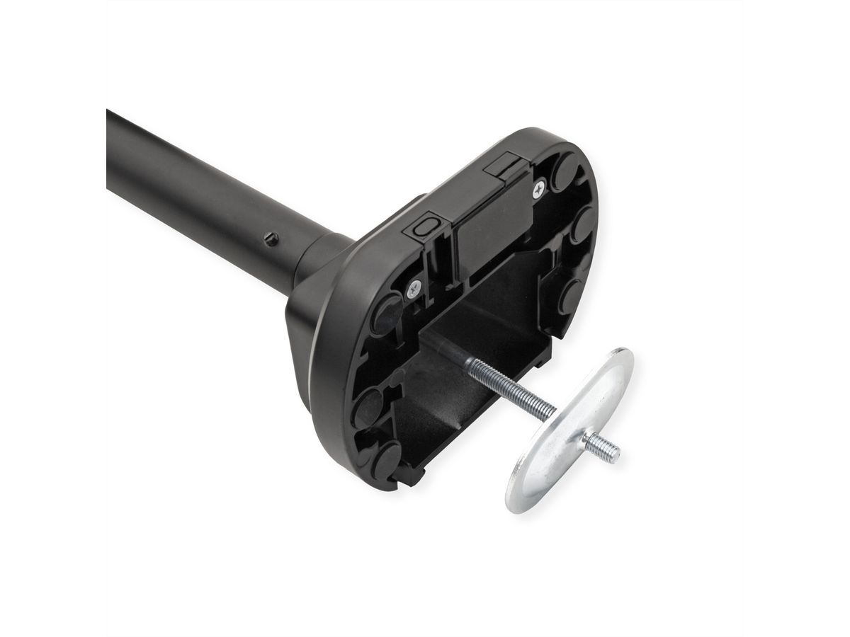 ROLINE Monitor Arm, Pole-Mounted, Gas Spring, < 144.78 cm (57"), Heavy Duty < 27 kg, black