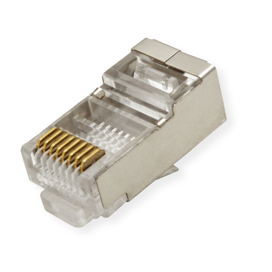 VALUE Cat.5e (Class D) Modular Plug, STP, for Stranded Wire, 10 pcs.