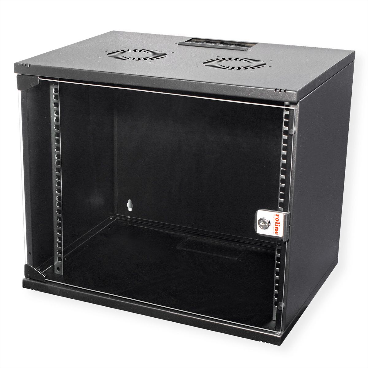 ROLINE 19-inch wall-mounted housing Basic 9 U, 540x400 BxT kit black