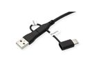 ROLINE USB 2.0 Cable, C-C, with A+C Data Lane Blockers, 1 m
