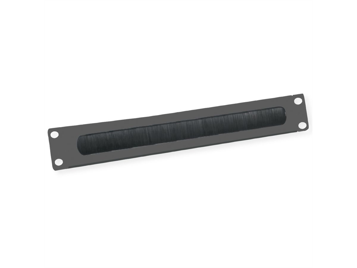 VALUE 19" Cable Entry 2U with Brush Seal, black