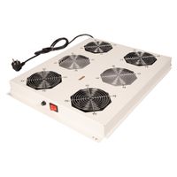 ROLINE 19" roof fan unit with 4 fans, ON/OFF for server rack PRO series, grey