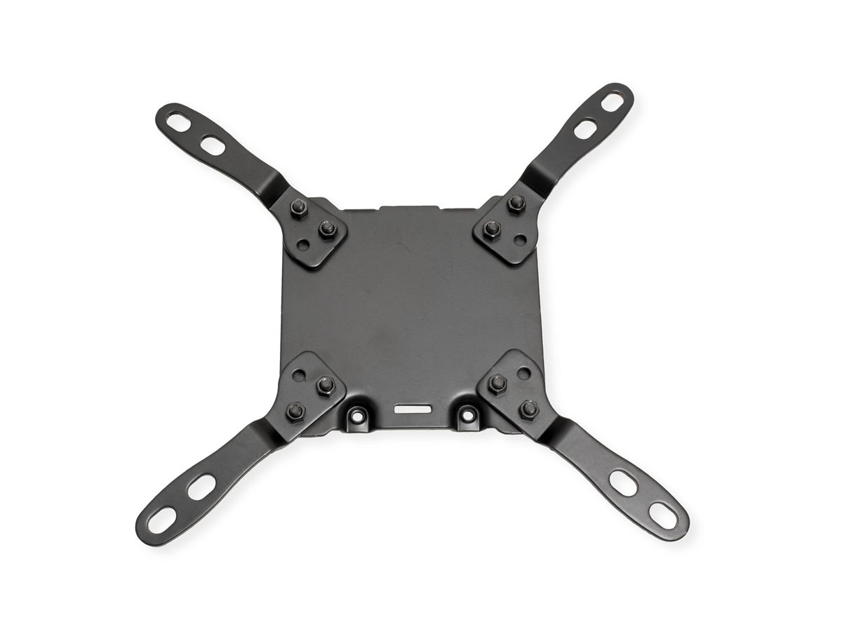 ROLINE Monitor Arm, Pole-Mounted, Gas Spring, < 144.78 cm (57"), Heavy Duty < 27 kg, black