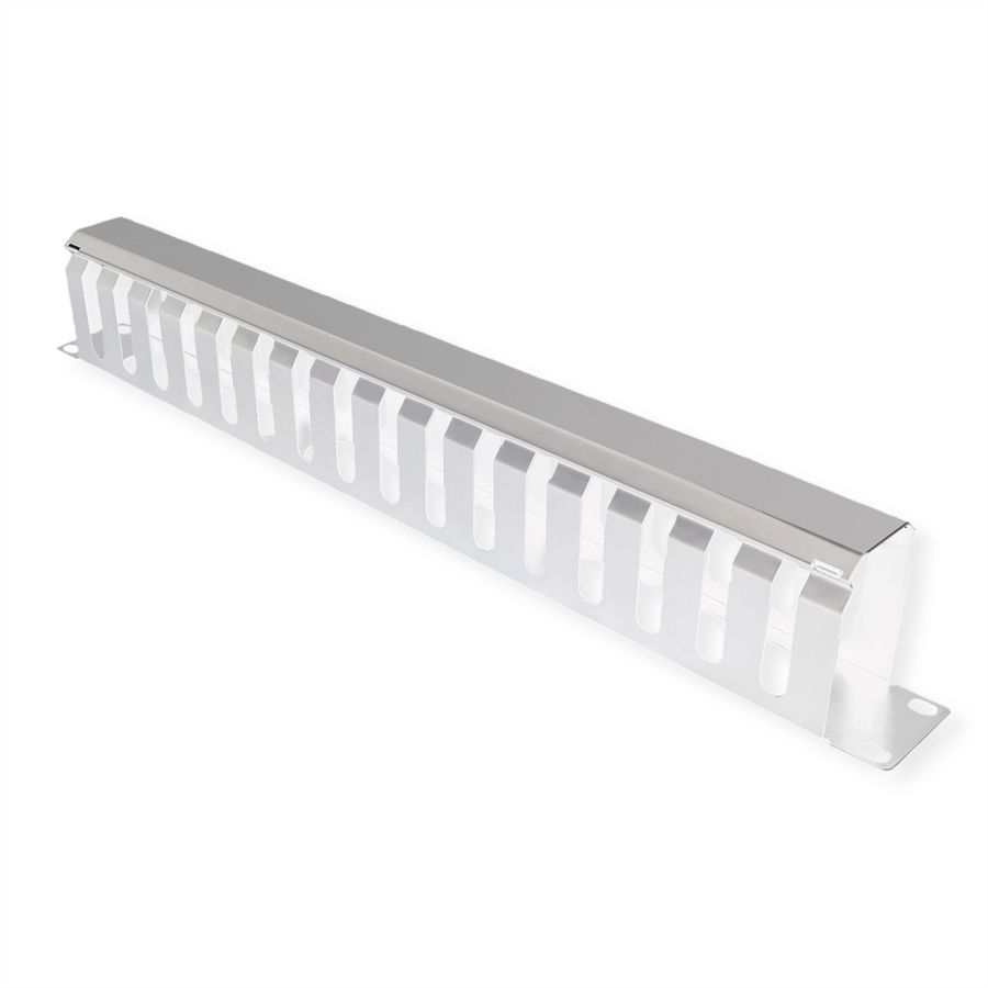 VALUE 19" Front Panel 1U with Patch channel 40 x 60 mm, grey