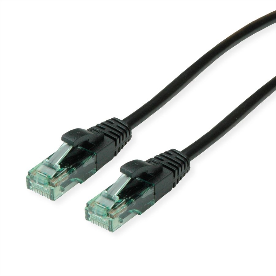 ROLINE RM UTP Patch Cord Cat.6A, black, 0.3 m