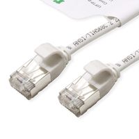 ROLINE GREEN U/FTP DataCenter Patch Cord Cat.6A (Class EA), LSOH, slim, white, 0.15 m