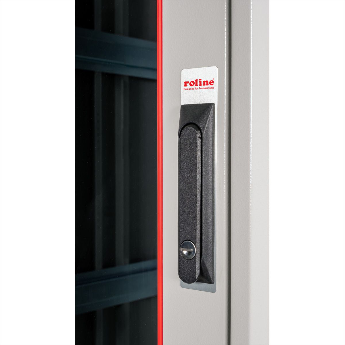 ROLINE 19-inch network cabinet Basic 42 U, 600x1000 WxD glass door grey