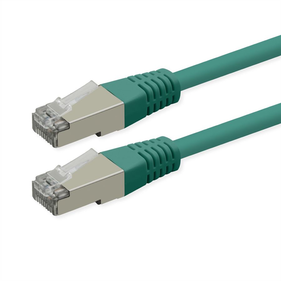 ROLINE S/FTP (PiMF) Patch Cord, Cat.6 (Class E), PoE, green, 2 m