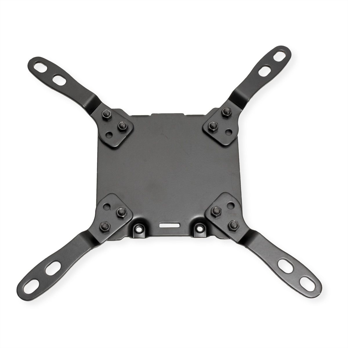 ROLINE Heavy Duty Monitor Arm, Pole-Mounted, Gas Spring, 24–57 inch, max. 27 kg, black