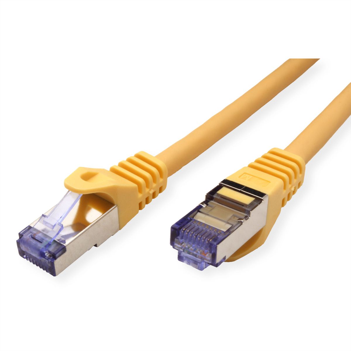 ROLINE S/FTP Patch Cord Cat.6A, Component Level, LSOH, yellow, 7.5 m