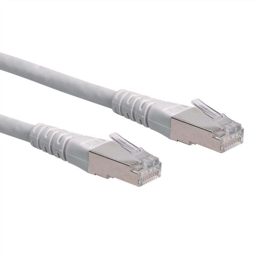 ROLINE S/FTP (PiMF) Patch Cord, Cat.6 (Class E), grey, 1 m