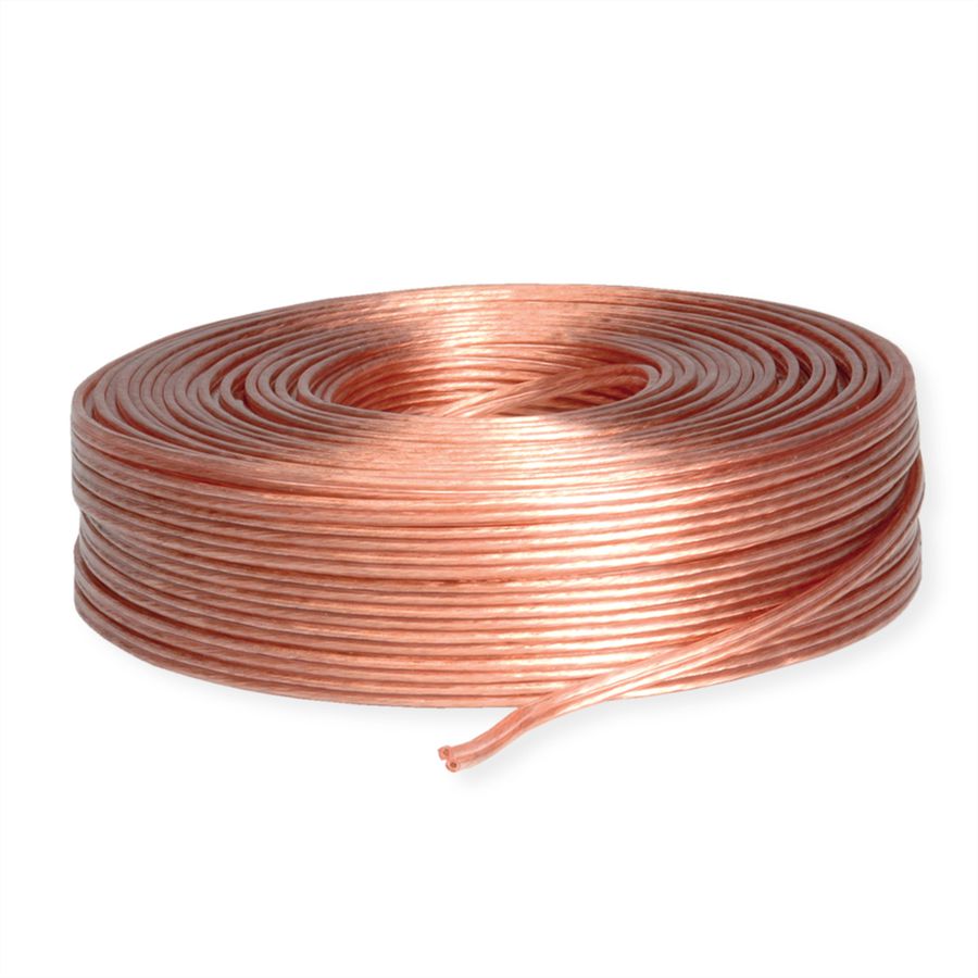 Loudspeaker Cable, transparent, 2.5mm², 100 m roll